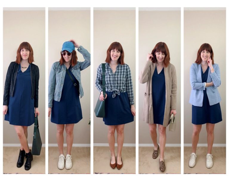 How to Style a Navy Casual Dress